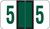 JETER Numeric Label - 6100 Series (Rolls) - 5 - Dk. Green