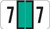 JETER Numeric Label - 2600 Series (Rolls) - 7 - Lt. Green