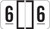 JETER Numeric Label - 2600 Series (Rolls) - 6 - Black/White