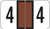 JETER Numeric Label - 2600 Series (Rolls) - 4 - Brown