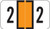JETER Numeric Label - 2600 Series (Rolls) - 2 - Orange