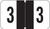 JETER Numeric Label - 2600 Series (Rolls) - 3 - Black