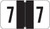 JETER Numeric Label - 0300 Series (Rolls) - 7 - Black