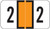 JETER Numeric Label - 0300 Series (Rolls) - 2 - Orange