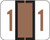 File Doctor Numeric Label - FDNV Series (Rolls) - 1 - Brown
