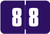 Digi Color Numeric Label - DCNM Series (Rolls) - 8 - Purple