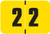 Digi Color Numeric Label - DCNM Series (Rolls) - 2 - Yellow