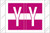 Tabbies Alphabetic Labels - 12030 Series (Rolls) Y- Purple