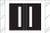 Tabbies Alphabetic Labels - 12030 Series (Rolls) I- Black