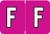 Colwell Jewel Alphabetic Labels - COAM Series (Rolls) F- Violet