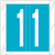 Tabbies Numeric Label - 11500 Series (Rolls) - 1 - Lt. Blue