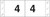 Tabbies Numeric Label - 11830 Series (Rolls) - 4 - Black/White