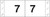 Tabbies Numeric Label - 11830 Series (Rolls) - 7 - Black/White