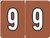 Datafile Numeric Labels - AL8700 Series (Rolls) - 9 - Brown