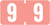 TAB Numeric Labels - 1280 Series (Rolls) - 9 - Pink