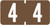 TAB Numeric Labels - 1280 Series (Rolls) - 4 -  Brown