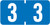 TAB Numeric Labels - 1280 Series (Rolls) - 3 -  Lt. Blue