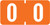 TAB Numeric Labels - 1280 Series (Rolls) - 0 - Orange