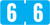 TAB Numeric Labels - 1277 Series (Rolls) - 6 - Blue