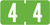 TAB Numeric Labels - 1277 Series (Rolls) - 4 - Lt. Green