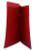 RED LEGAL SIZE End Tab File Folder w/ Fasteners in Position 1 & 3 - 11 pt Stock - Reinforced Full End Tab - 50/Box