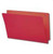RED LEGAL SIZE End Tab File Folder w/ Fasteners in Position 1 & 3 - 11 pt Stock - Reinforced Full End Tab - 50/Box