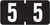 TAB Numeric Labels - 1280 Series (Rolls) - 5 - Black