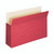 Smead 74231  File Pocket, Straight-Cut Tab, 3-1/2" Expansion, Legal Size, Red, 25 per Box (74231)