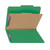 Smead 13733  Pressboard Classification File Folder with SafeSHIELD Fasteners, 1 Divider, 2" Expansion, Letter Size, Green, 10 per Box (13733)