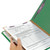Smead 13733  Pressboard Classification File Folder with SafeSHIELD Fasteners, 1 Divider, 2" Expansion, Letter Size, Green, 10 per Box (13733)