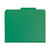 Smead 13733  Pressboard Classification File Folder with SafeSHIELD Fasteners, 1 Divider, 2" Expansion, Letter Size, Green, 10 per Box (13733)
