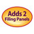 Smead 68027  Self-Adhesive Folder Divider, 1" Twin Prong Fastener, Letter Size 11-1/4" W x 8-1/2" H  - 11 PT. Manila, 100 per Box (68027)