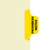 "Progress Notes" Side Tab Fileback Dividers - Yellow Tab in Position 2 - 50/Box