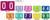 AmeriFile ColorBrite Numeric Labels - Number 4 - blue - 1 1/2 W x 1 H - Roll of 500