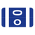AmeriFile Alpha-Z Compatible Color-Coded Alpha Labels - Letter O - blue - 1 W x 1 5/8 H - Sheets for file box. 100/Pack