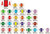 AmeriFile Jeter 5100 Series Compatible Alpha Labels - Letter U - Yellow - 1 5/8 W x 15/16 H - Roll of 500