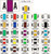 AmeriFile POS 2000 Series Compatible Alpha Labels - 1 5/8 W x 15/16 H - Letter R - Yellow - Sheets for Binder 240 Labels