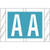 AmeriFile Genuine Col'R'Tab 12000 Series Alpha Labels - 1 1/2 W x 1 H - Letter A - Blue - 100 Labels per Pack (10 Labels Per Sheet, 10 Sheets Per Pack)