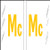 Tabbies Alphabetic Labels - 12100 Series (Rolls) "Mc"- White & Yellow- 1-1/2"H x 1-1/2"W - 500/Roll