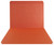 Orange Top Tab Folder - Smead Compatible - 11Pt. Top Tab Reinforced Full Cut Tab - Letter Size - 100/Box