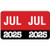 Month/Year Labels 2025 - July - 225 Labels Per Pack