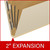 Manila letter size end tab three divider classification folder with 3" gray tyvek expansion, with 2" bonded fasteners on inside front and inside back and 1" duo fastener on dividers. 18 pt manila stock. Packaged 10/50.