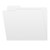 White letter size top tab single ply folders with 1/3 cut assorted tabs. 11 pt white stock. Packaged 100/500.