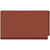 Red legal size end tab three divider classification folder with 3" russet brown tyvek expansion, with 2" bonded fasteners on inside front and inside back and 1" duo fastener on dividers - DV-S53-38-3RED