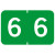 TABBIES NUMERIC 90100 LABEL SERIES, 1" NUMERIC LABEL '#6, LIGHT GREEN, 1"H x 1-1/4"W, 500/ROLL
