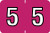 0-9 Labels Colwell Compatible 1" '#5' FUCHSIA - 500/Roll