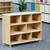 Mid Height Three Column Storage Shelf for Classroom Organization