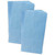 Gusseted Paper Bags, #6 (6'' x 3.5'' x 11''), Blue, 50 Per Pack, 2 Packs