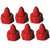 Tap-N-Glue Glue Cap, Red, 1'' Diameter, 6 Caps