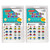 Creative Arts Wiggle Eyes Stickers, Assorted Colors, 1000 Per Pack, 2 Packs